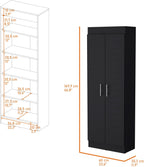 Pantry Cabinet with Sleek 5-Shelf Storage