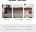 59" Dining Bar Table Set with Power Outlet, Behind Couch Sofa Table with 3 Padded Stools, 4 Piece Bar Table and Chairs Set for Living Room, Dining Room, Cherry