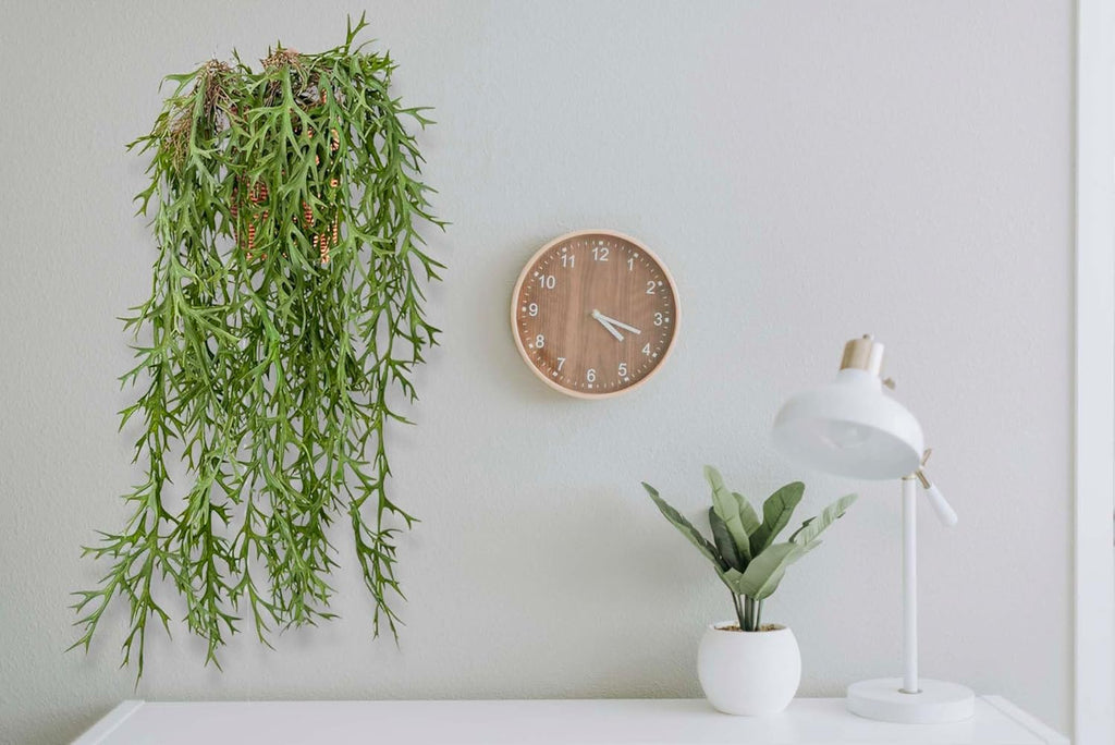 3 Fake Hanging Plants of Lambs Ear Stems with Roots, 47.24 inch Faux Hanging Greenery Plastic Plants for Party Home Office Farmhouse Greenery Wall, Ceiling, Bathroom, Porch Spring Decor
