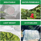 KLEWEE Plant Covers Freeze Protection 10 x 50 Ft, 1.05 oz/yd² Thicker Frost Cloth Plant Freeze Protection, Frost Blankets Covers for Outdoor Plants Winter Frost Protection, Garden Floating Row Covers