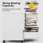 Stary Fully Assembled 3 Drawer Wood Rolling File Cabinet