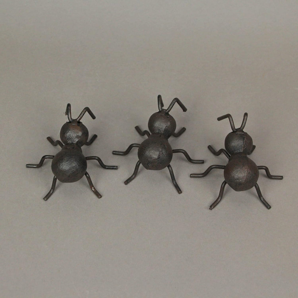 Set of 6 Cast Iron Ant Sculptures Home Garden Decor Metal Outdoor Statue Yard Art