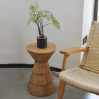 Hourglass Shaped Side Table Decorative Tables Nightstand Round Sofa Side Table for Living Room Home Decoration