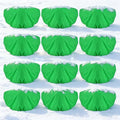 ANPHSIN 12 Pcs Plant Covers Freeze Protection - 19.6in x 39.3in Winter Shrub Plant Protection Bags, Frost Blankets Cloths with Drawstring for Outdoor Garden Rose Bush Plants, Green