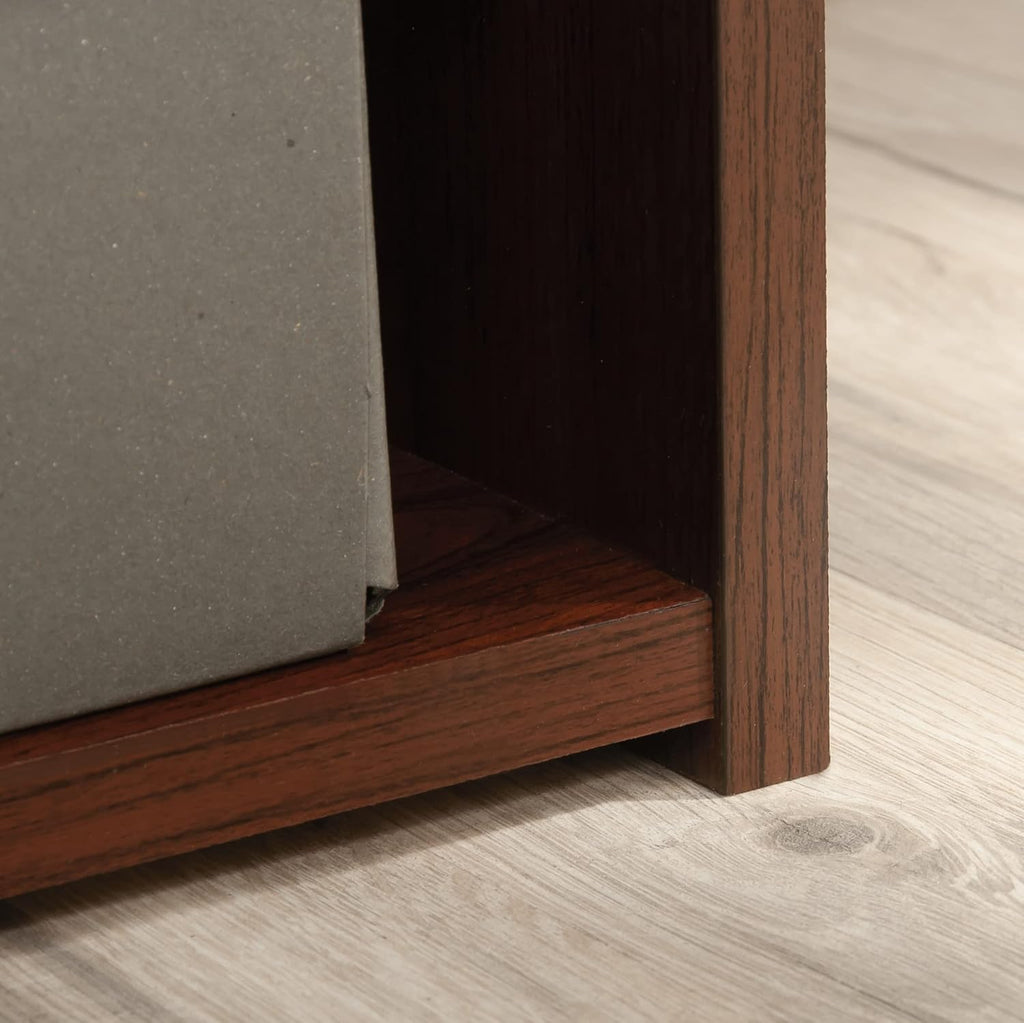 Sauder Beginnings 3-Shelf Bookcase, Bookshelf with Adjustable Storage Shelves, in Brook Cherry finish