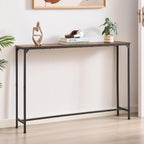 DALEMHOME Console Table, Narrow Entryway Table, Thin Sofa Table, Behind Couch Table,for Hallway, Bedroom, Living Room, Foyer, 9.4 x 47.2 x 31.5 Inches, Rustic Brown