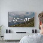 VIVO White Motorized TV Wall Mount for 37 to 70 in Screens, MOUNT-E-M070R-W | Height Adjustable, Above Fireplace, Electric Drop Down Mantel TV Mount with Remote Control, Holds 77 lbs