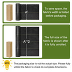 Sunocity 4ft x 300ft Durable Weed Barrier Fabric, 3.2oz Heavy-Duty Landscaping Fabric, Permeable Ground Cover for Garden, Lawn, and Outdoor Projects, Easy to Install, with 90 Staples