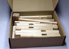 DIY Wooden Stool Kit, Mortise and Tenon Construction, 9.4 x 5.1 x 7.9 inches, Natural Birch Tree