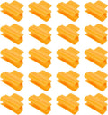 uxcell Greenhouse Clamps for 5/8inch PVC Pipe, 20pcs Greenhouse Film Clamps Shading Net Rod Clip Garden Hoops for Row Cover, Greenhouse Plastic Sheeting(Orange)