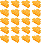 uxcell Greenhouse Clamps for 5/8inch PVC Pipe, 20pcs Greenhouse Film Clamps Shading Net Rod Clip Garden Hoops for Row Cover, Greenhouse Plastic Sheeting(Orange)