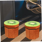 COLLBATH Fruit Stool Box Storage Folding Seat for Living Room Bedroom Boys and Girls' Room Fruit Stool