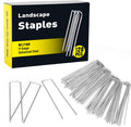HongWay 120 Pack 6 Inch Landscape Staples 11 Gauge Garden Staples, Galvanized Ground Stakes SOD Pins, Lawn Yard Stakes for Gardening Plant Support Tent Fence Landscaping Fabric Outdoor Decorations