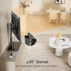 Swivel Universal TV Stand Base for 50-75 Inch LCD OLED Flat/Curved Screen TVs-Height Adjustable/Tall/Larger Table Top TV Stand Mount, Center TV Stand with Cable Management, VESA 800x400mm PGTVS14