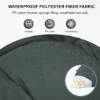 Outdoor Swing Cushion Replacement 71x40 in, Waterproof Porch Swing Cushions 3 Seater, 4 in Thick Bench Pad for Patio Garden Furniture