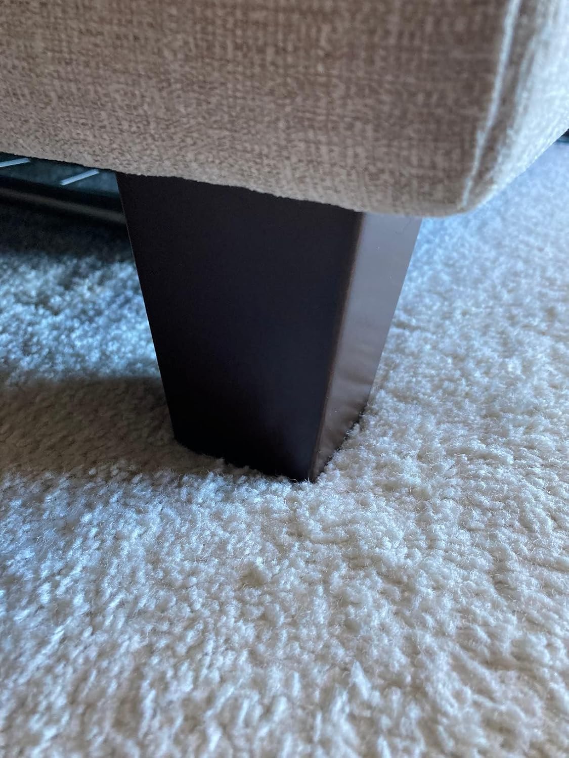 Unfinished Wood Furniture Legs 4 inch Sofa Legs Pack of 4 Square Couch Legs Mid-Century Modern Replacement Legs for Armchair Recliner Coffee Table Dresser(4" H*2.75" W)