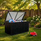 Metal Storage Box for Outdoors, Durable Large Capacity Organizer, Waterproof Garden Storage Solution for Tools, Equipment, and Supplies, Ideal for Home and Patio Use