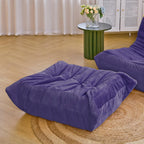 N&V Ottoman for Fireside Chair and Sofa, Soft Premium Corduroy,Foam Ottoman for Accent Chair, Living Room Bedroom(Future Dusk)