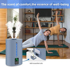 6L Humidifiers for Bedroom Large Room Home, Cool and Warm Humidifiers for Baby and Plants Mist Top Fill Desk Humidifiers Essential Oil Diffuser, Quiet with Adjustable Mist,360°Nozzle-Blue