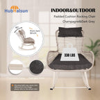 Rocking Chair, Indoor & Outdoor, Rocker Recliner Chair for Front Porch, Garden, Patio, Backyard (61611415)