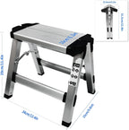 Folding Step Stool Small Foldable Step Stool One Step Ladder with 330 lb Large Loading Capacity for Kitchen, Bathroom, Closet, Garage, Garden