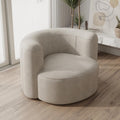 Acanva Mellow Tight Curved Back Accent Chair, Velvet Sofa