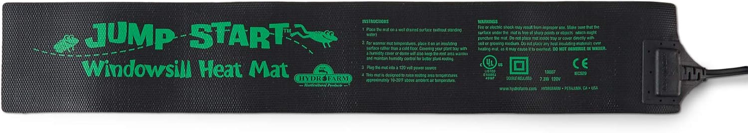 JUMP START Heat Mat, 3" x 20" Inches MT10004 Waterproof Durable, 7.3 Watt UL Certified Seedling, 3"x20", 7.3W