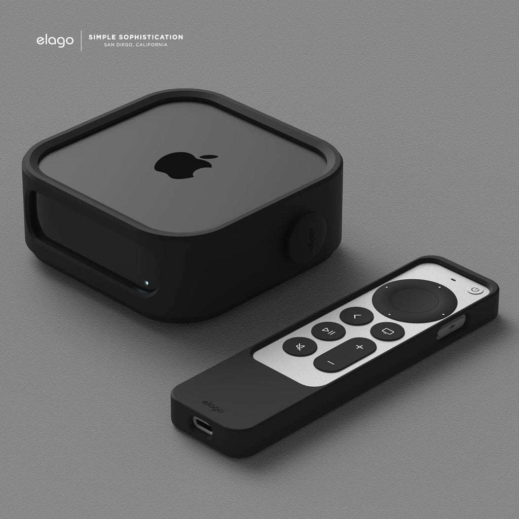 elago Apple TV Mount for Apple TV 4K 3rd Generation | 3 Mount Options (Magnet, Hang, Screw), Fit Size, Prevents overheating