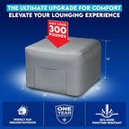 Pittman Outdoors Inflatable Ottoman & Mini Air Pump Bundle