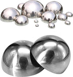 6pcs Hollow Hemisphere Ball Gazing Ball Half for Outdoor Decoration Shopping Mall Decor Wall Decorated (Silver)