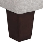 Homepop Home Decor | Tufted Ainsley Button Storage Ottoman Bench with Hinged Lid | Ottoman Bench with Storage for Living Room & Bedroom, Grey