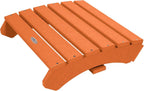 Folding Adirondack Ottoman, Citrus Orange