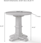 Crosley Furniture Joanna Modern Farmhouse Side Table, End Tables, Accent, Living Room Furniture, Rustic Brown