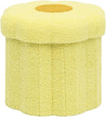 B FSOBEIIALEO Storage Ottoman Cube, 12.6" Ottoman with Storage, Yellow