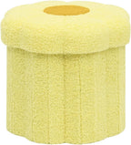 B FSOBEIIALEO Storage Ottoman Cube, 12.6" Ottoman with Storage, Yellow