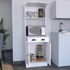 Tampa Kitchen Pantry with Drawer and 2 Cabinets