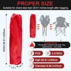 Camping Chair Bags Replacement for Coleman, Camp Folding Chair Bag, Lawn Chair Bag Replacement Outdoors & Sports,36.61 Inches, Red, 2 Pack