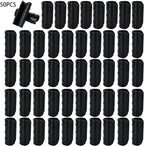 50 PCS 1 inch Greenhouse Clamps Clips 26mm Black ABS Snap Clamp Tube Clip Garden Buildings Tube Clip for Greenhouse Film, Sunshade Nets, Frame Shelters (Outer Ø 1.26”inner Ø 1”)