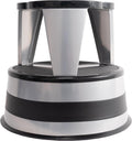 Cramer Kik Step Steel Step Stool - Two Step Stool, Holds 350 lbs (Silvertone)