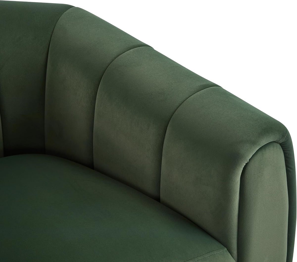 Christopher Knight Home Monroe Velvet Swivel Club Chair,Armchair with 360-Degree Rotation,Upholstered Barrel Swivel Sofa Chair for Living Room/Bedroom,Tufted Back,Thick Cushion, Iron Base, Olive Green