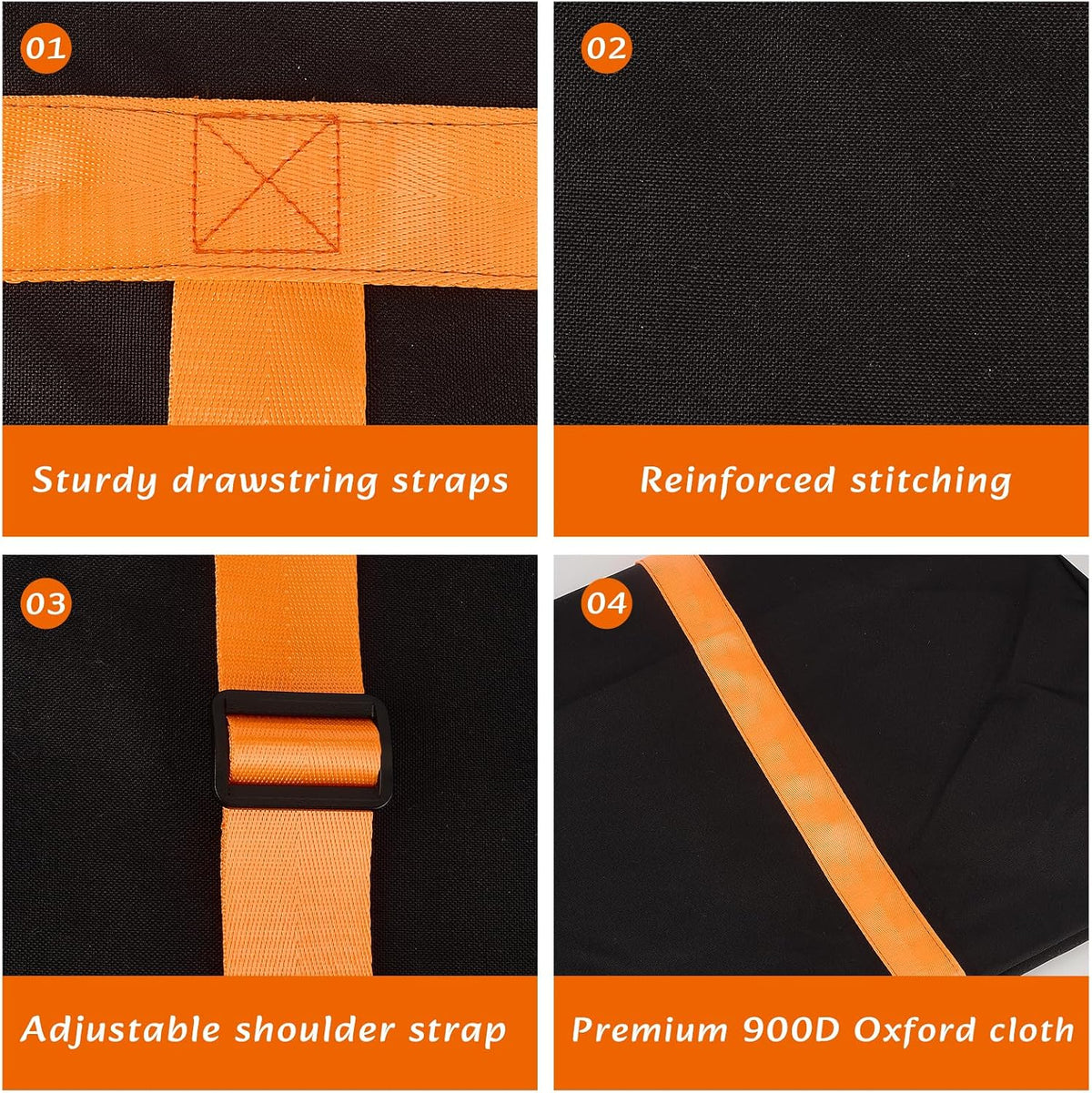 48" x 11" Large Camping Chair Storage Bag, 600D Oxford Cloth Chair Replacement Bag with Adjustable Shoulder Straps, Heavy Duty Carry Sack for Lawn Fishing Hammock Tent Yoga Mat
