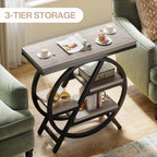 LITTLE TREE Set of 2 End Table, 4-Tier Narrow Side Table