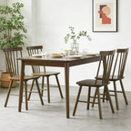 DUHOME Windsor Dining Chairs Set of 2, Farmhouse Mid Century Modern Wooden Spindle Back Kitchen Chairs with Comfortable Seat，Wood Dining Chairs for Dining Room, Living Room & Bistro