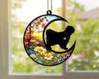 Personalized Dog Memorial, Custom Name Tibetan Terrier Dog Christmas Ornament with Name, Custom Breeds, Pet Loss Light Catcher, Gifts for Lovers Loss of Pet Sympathy on Mothers Day Christmas