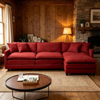 108.27" Modular Sectional Sofa, 4 Seat L Shaped Couch with Chaise | Deep Seat Cloud Couch With Soft Chenille Fabric, Reversible Chaise Modular Design Spacious Comfort for Home, Apartment, Dorm