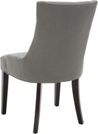 SAFAVIEH Home Collection - Lester Granite Upholstered Dining Chair, Modern Armless Design with Solid Wood Legs, Comfortable Seating for Dining Room or Kitchen (MCR4709B)