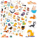 Cute Dog Stickers Puppy Pet Decal Sticker 780 Counts Party Gifts Goodie Bags Decor School Reward Animal Birthday Party Favors Vinyl Waterproof Dog Water Bottle Laptop Stickers Invitation Decor