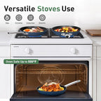 Kitchen Academy Ceramic Nonstick Frying Pans Set/Fry Pan/Skillet Sets, Healthy Induction Cookware Set Suitable for All Stove, Oven Safe up to 550℉