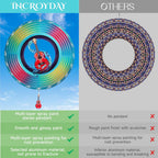 Guitar Wind Spinners Garden Yard Decor Gift for Women Men, 12 Inch Outdoor Metal 3D Wind Spinner, Stainless Steel Hanging Wind Catchers Kinetic Sculpture for Outside Decoration