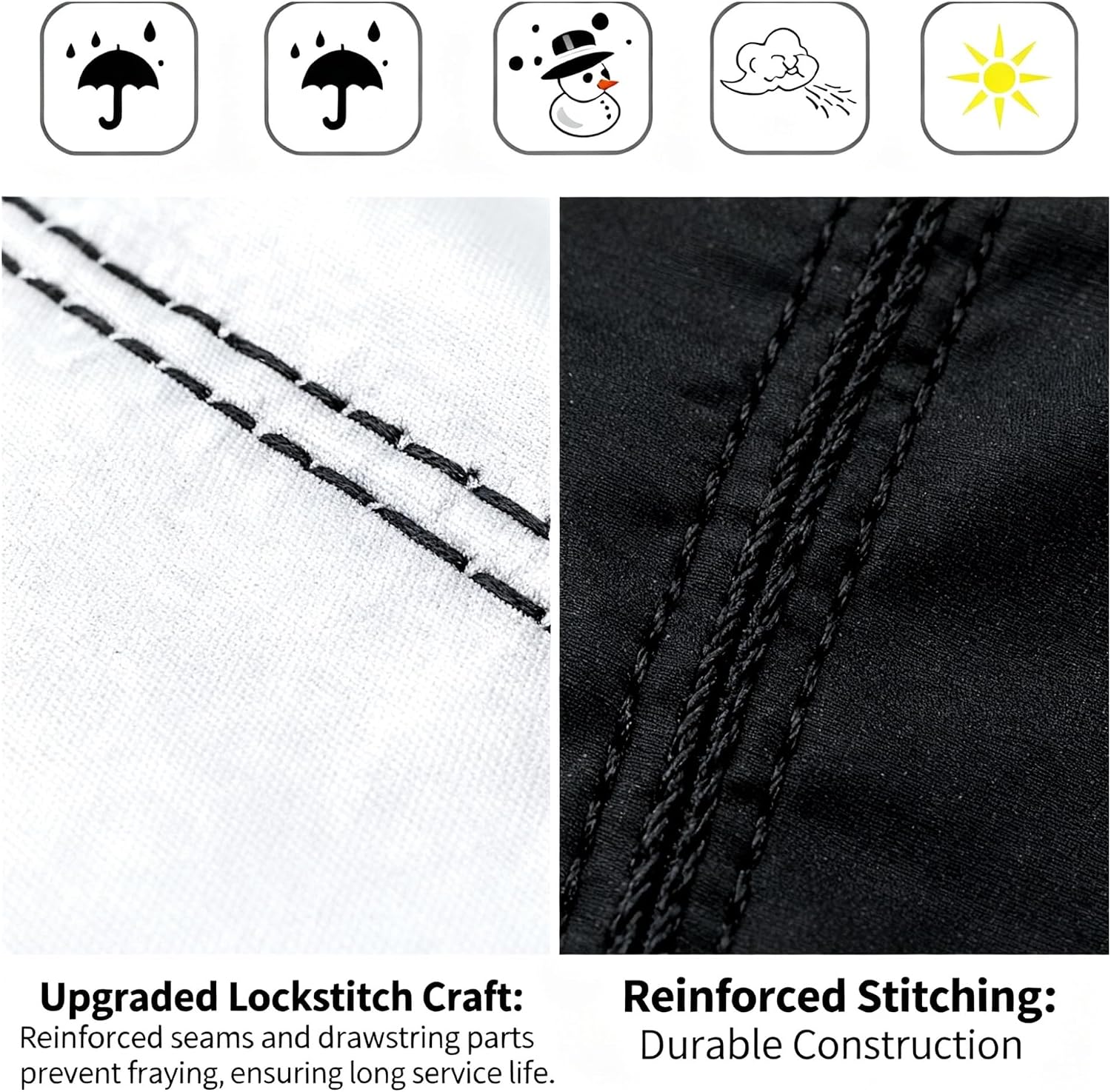 Heavy-Duty 210D Oxford Swing Cover-Waterproof UV-Resistant and Windproof Hammock with Drawstring(Double(200cm*230cm))